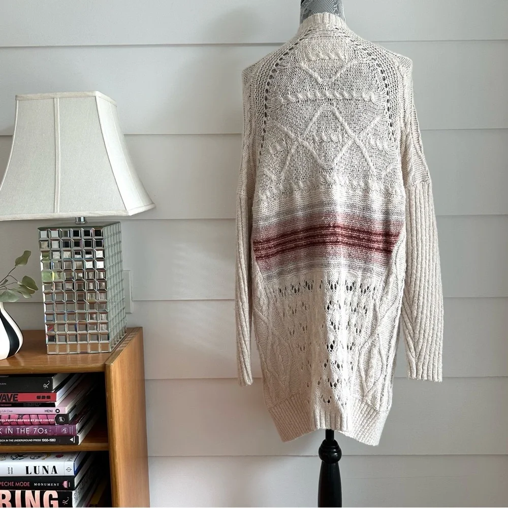 Anthropologie Pilcro Jemma Cable-Knit Cardigan size M/L - Picture 8 of 13